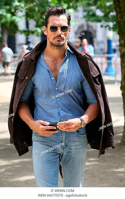 David Gandy attending Barbour International Runway Show during the LFWM at the ICA Theatre - London Featuring: David Gandy Where: London
