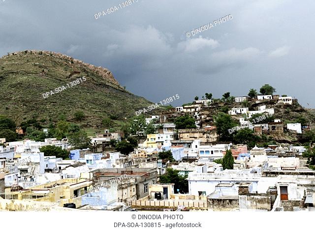View of a city; Dilwara ; Rajasthan ; India