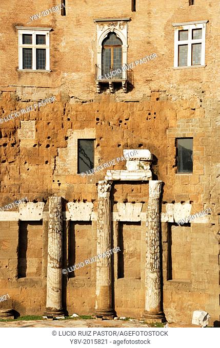 Italy. Lacio. Rome. Augustus's Forum. Western basilica, detail. UNESCO World Heritage
