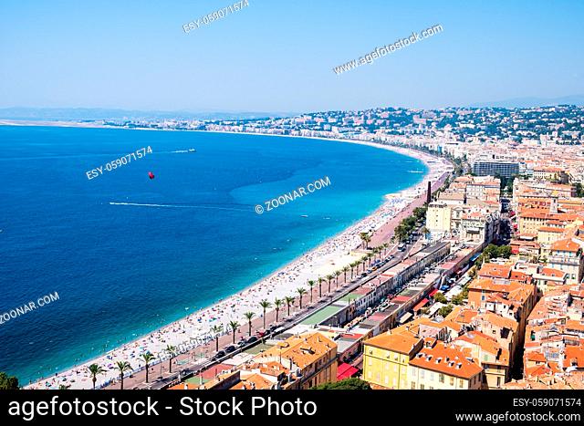 Promenade des Anglais in NICE, France