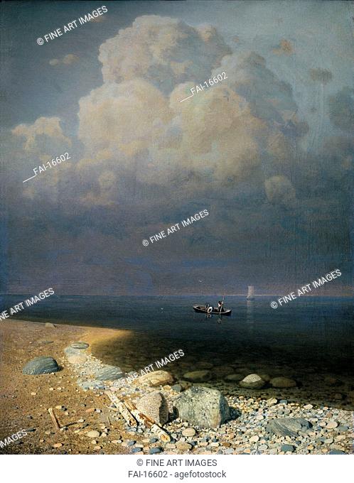 Lake Ladoga. Kuindzhi, Arkhip Ivanovich (1842-1910). Oil on canvas. Realism. 1871. State Russian Museum, St. Petersburg. Painting