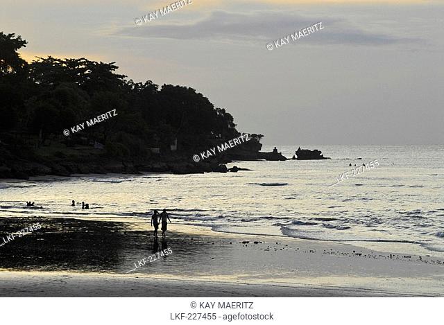People at the beach in the evening, Jimbaran, South Bali, Indonesia, Asia