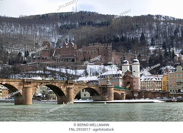 Old Neckar Bridge, Heidelberg, Elevated View