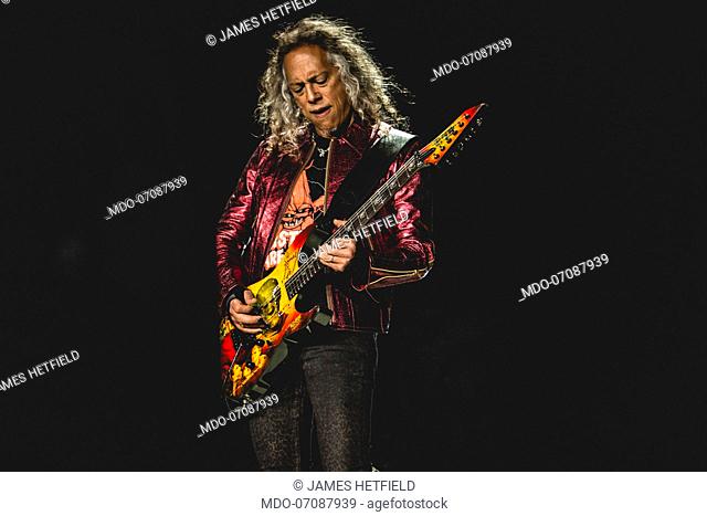 American rock band Metallica performs live on stage at Milano Summer Festival for their WorldWired tour. Milan (Italy), May 8th, 2019