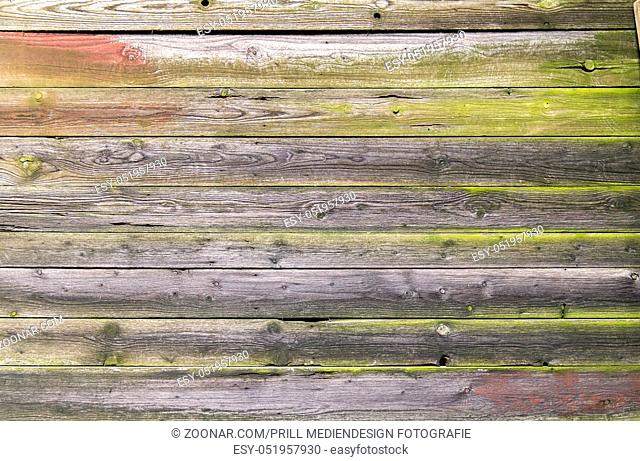 full frame background showing rundown wooden planks