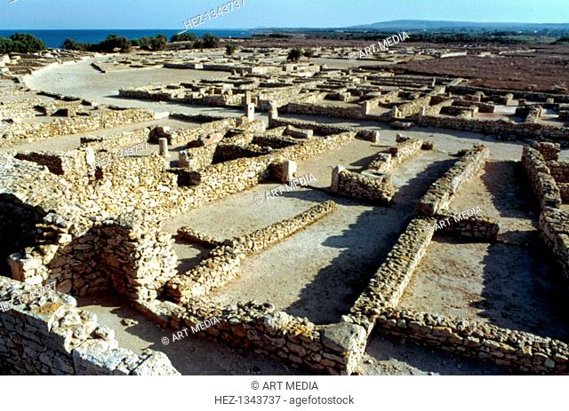Ruins, Kerkouane, Tunisia, 4th-3rd Century BC. Punic city in northeastern Tunisia, near Cape Bon