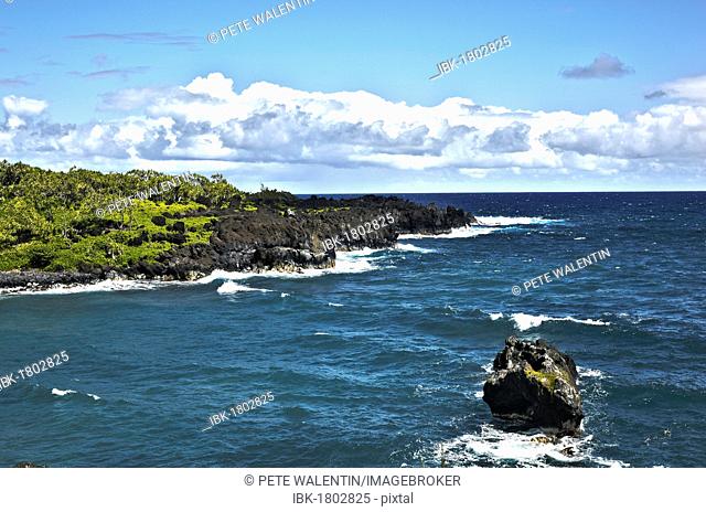 Coast, Wai?anapanapa State Park, Hana, Maui, Hawaii, USA