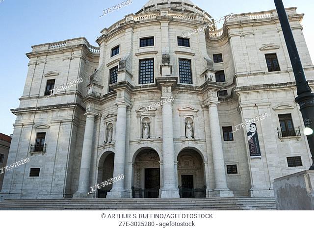 Façade of Igreja de Santa Engrácia (Church of Saint Engracia), National Pantheon (Panteão Nacional), Alfama district, Lisbon, Portugal, Europe