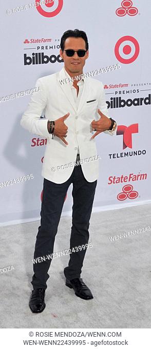 2015 Billboard Latin Music Awards presented by State Farm on Telemundo at the BankUnited Center - Arrivals Featuring: Marc Anthony Where: Miami, Florida