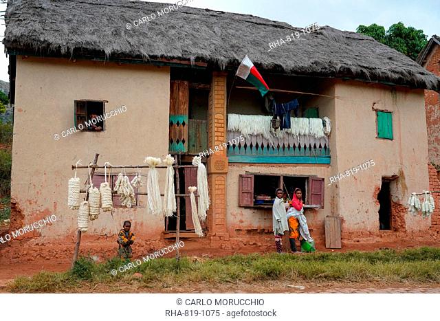 Rural house on the RN7, Fianarantsoa province, Ihorombe Region, Southern Madagascar, Africa