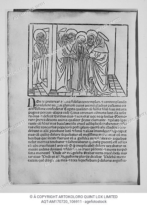Meditationes, October 17, 1473, Printed book with woodcut illustrations, 11 7/8 Ã— 9 5/8 Ã— 1 3/16 in. (30.2 Ã— 24.5 Ã— 3 cm), Books
