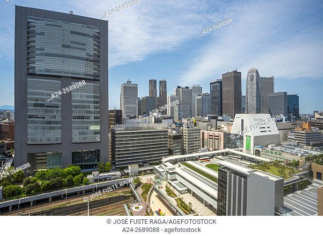Japan, Tokyo City, Shinjuku District, Shinjuku Station South entrance, New Shinjuku Bus Station