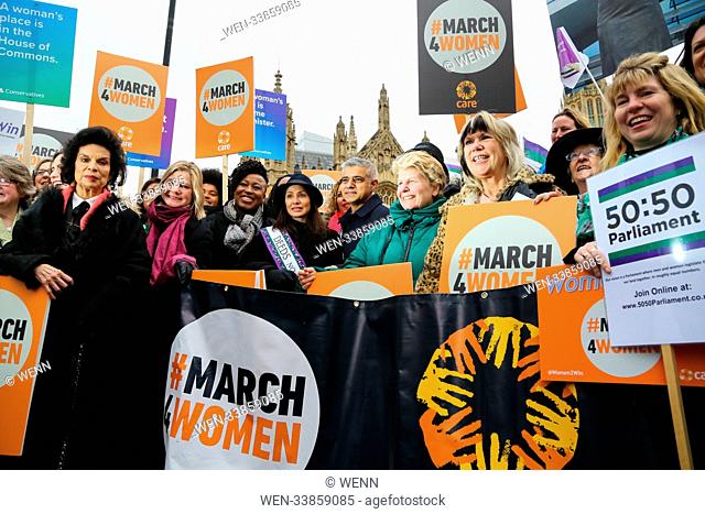Celebrity, politicians, champions of gender equality and feminist activists joins hundreds of people for March4Women, event organised by organised by CARE...