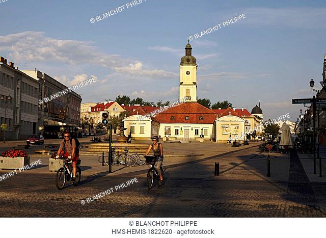 Poland, Podlaskie, Bialystok, Kosciuszko Square, Town Hall