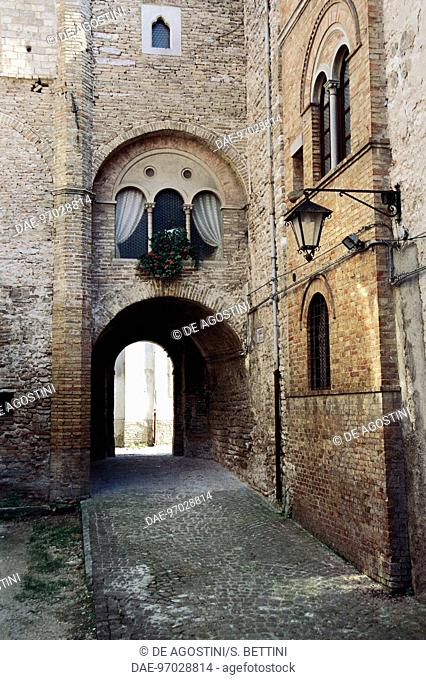 Bentivoglio palace, Sassoferrato, Marche. Italy, 13th century