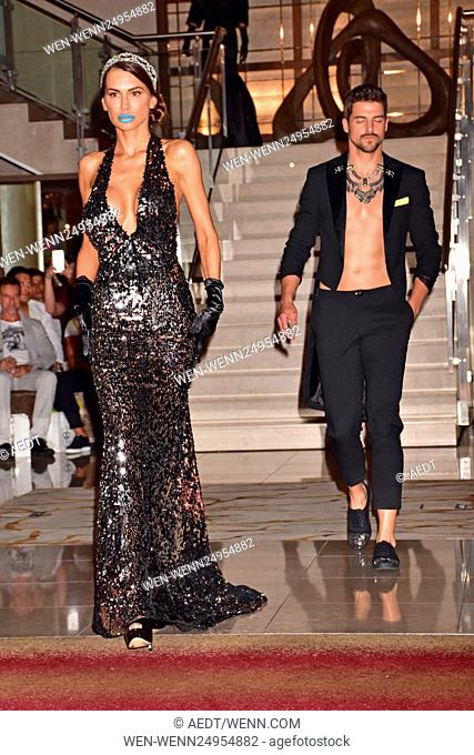 Rayanian Fashion Show arrivals and catwalk at Hotel Hilton during Mercedes-Benz Fashion Week Berlin Spring/Summer 2017. Featuring: Joanna Tuczynska
