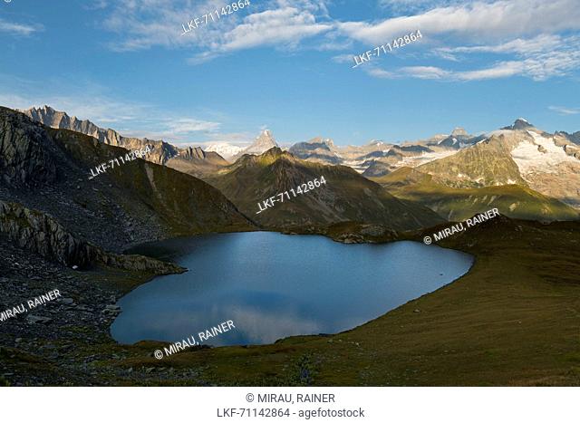 Lacs de Fenêtre, Grand Golliat, Grandes Jorasses, Valais, Switzerland