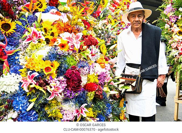 Silleteros Parade, Flower Fair, Medellin, Antioquia, Colombia
