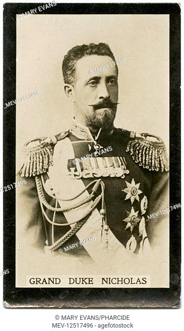 Grand Duke Nicholas Nikolaevich of Russia (1856-1918), Russian General, Commander-in-Chief of the Russian Army