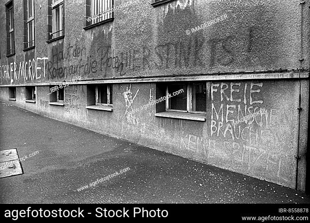 GDR, Berlin, 19 February 1990, headquarters of the GDR's State Security in Normannenstrasse