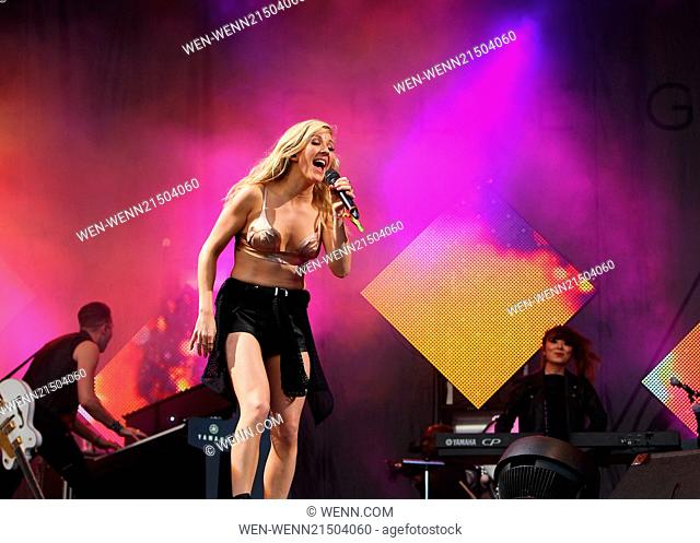 Glastonbury Festival 2014 - Performances - Day 4 - Ellie Goulding Featuring: Ellie Goulding Where: Glastonbury, United Kingdom When: 29 Jun 2014 Credit: WENN