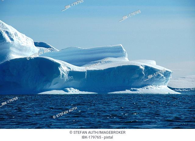 Edge of a huge iceberg in Sermilik Fjord Eastgreenland