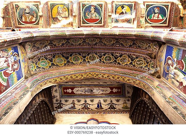 details design of Muraraka haveli in nawalgarh city rajasthan state in indi