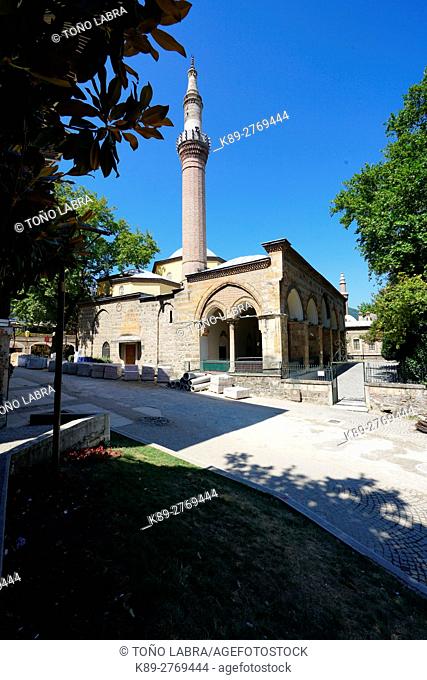 Gazi Orhan Mosque (1339) early Ottoman style by architect Orhan Bey. Bursa. Turkey