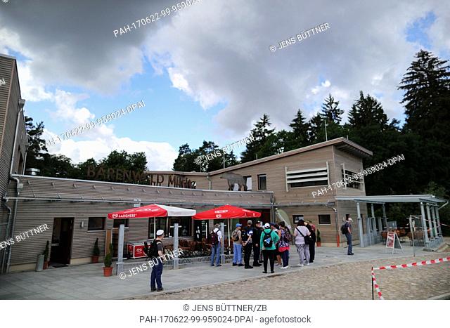 View of the new visitor centre at the 'Baerenwald Mueritz' bear park in Stuer, Germany, 16 June 2017. The building worth 3