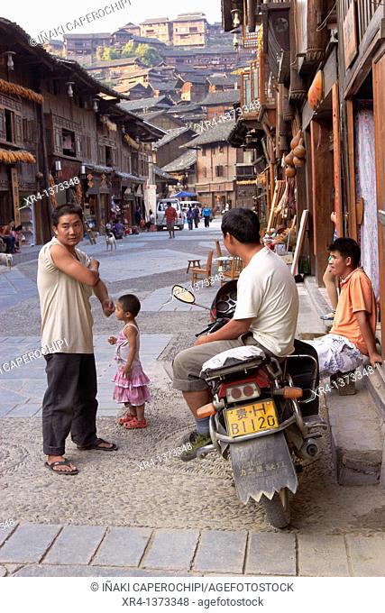 Street environment in Xinjiang, Xinjiang, Guizhou, China