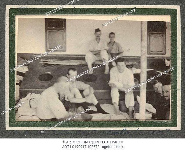 Photograph - Soldiers, SS Caledonia, Trooper George Simpson Millar, World War I, 1915, Photograph in an album that belonged to an Australian serviceman in the...