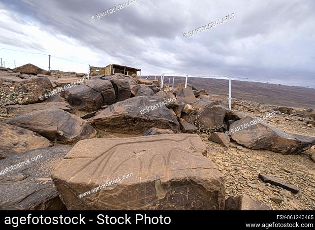 petroglyph, Aït Ouazik rock site, late Neolithic, Morocco, Africa