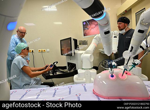 Launch of operation of robotic surgical operation system Versius at SurGal Clinic in Brno, Czech Republic, December 18, 2023