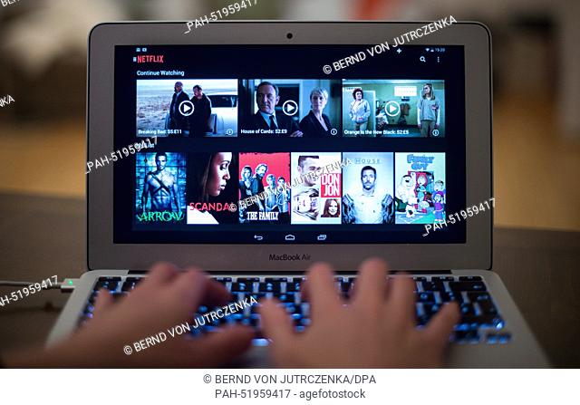 ILLUSTRATION - The website of the online video streaming company Netflix is shown on a laptop screen in Berlin, Germany, 14 September 2014
