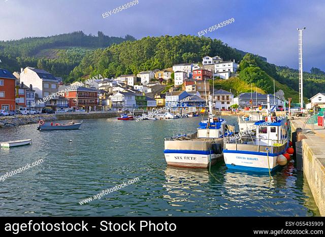 Port of O Barqueiro, O Barqueiro, Fishing Village, Mañón, A Coruña, Galicia, Spain, Europe