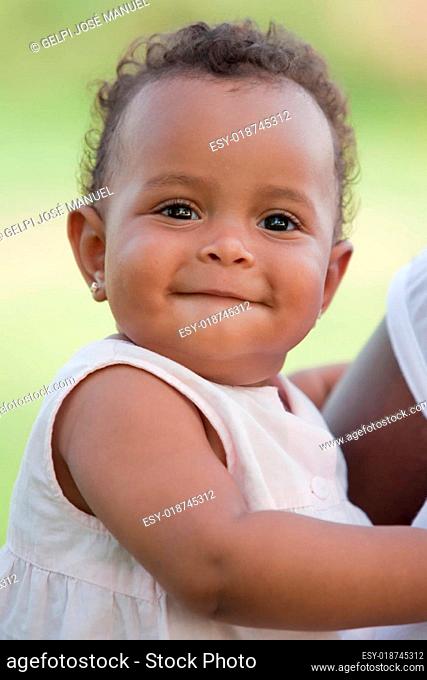 Adorable african baby girl