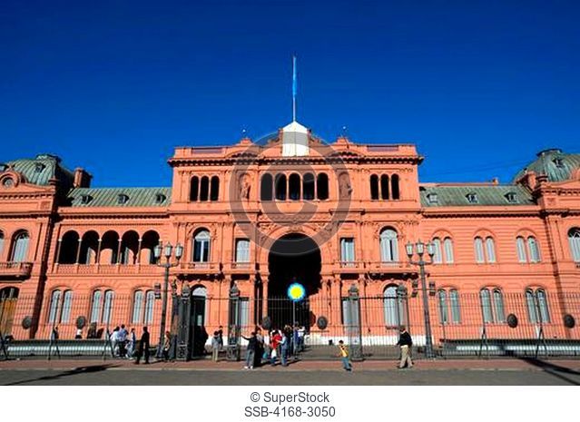 Argentina, Buenos Aires, Plaza De Mayo, Casa Rosada The Pink House, Government Building