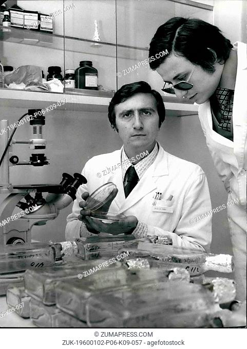 Jan. 03, 1962 - The Fight Against The Cancer: Prof. Giulio Tarro, 34 born in Messina, Sicily, charged of virology at the University of Naples