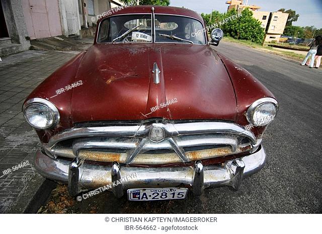 Vintage car in Colonia, Uruguay