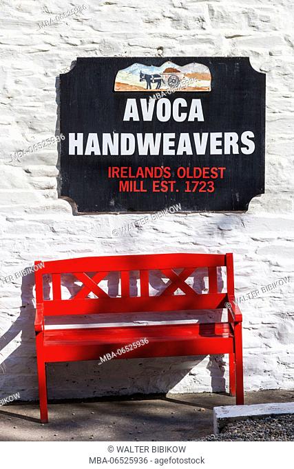 Ireland, County Wicklow, Avoca, Avoca Handweavers, weavers housed in Ireland's oldest working mill, since 1723