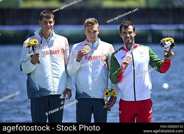 Award ceremony, victory ceremony, from left: Adam VARGA (HUN), 2nd place, silver medal, silver medal, silver medalist, silver medalist, Balint KOPASZ (HUN)