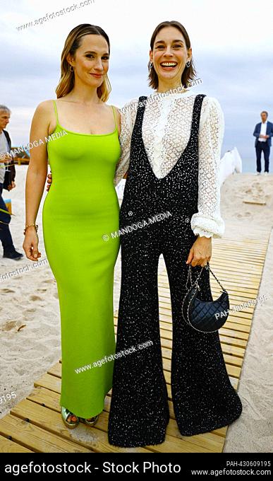 Cannes, France - October 16, 2023: German MIP Cocktail with Concordia Stars Christiane Paul and Ruth Bradley, produced by Beta Film’s and ZDF Studios’ joint...