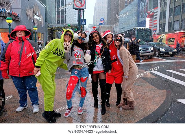 2017 Santa Con on 34th street Featuring: Santa Con Where: New York City, New York, United States When: 09 Dec 2017 Credit: TNYF/WENN.com