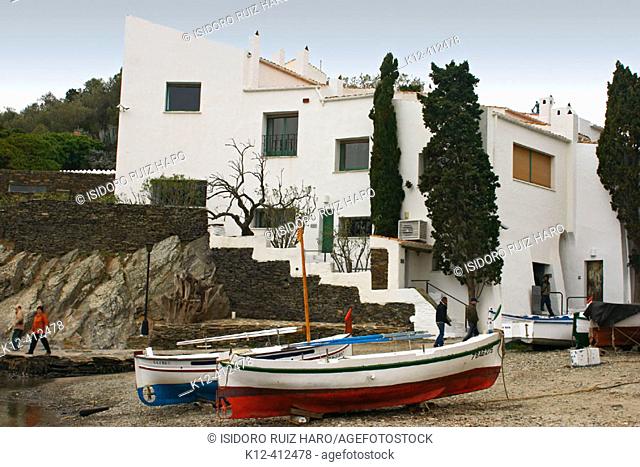 Salvador Dali's House - Museum in Port Lligat (Cadaqués). Cap de Creus Natural Park. Rough Coast. Alt Empordà Region. Girona Province. Catalonia
