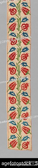 Fragment (For a Bed Curtain), Greece, 17th century. Creator: Unknown
