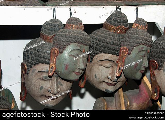 many mask from indonesia from the island Bali