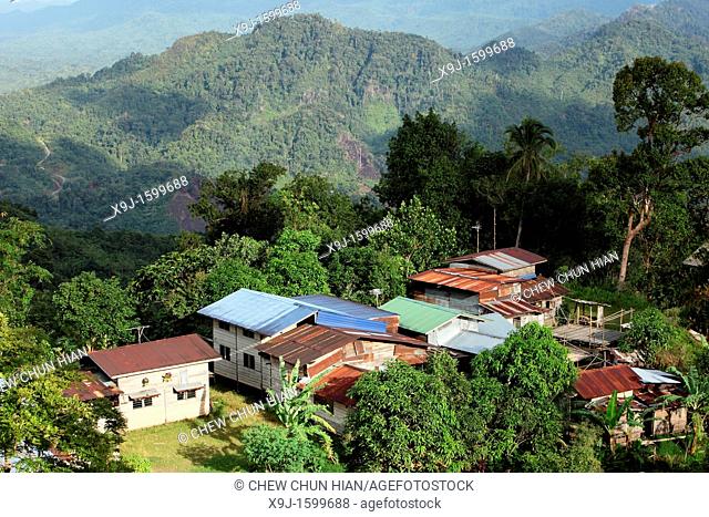View Of A Bidayu Highland Village At Borneo Highland Kidding Village, Kuching, Sarawak