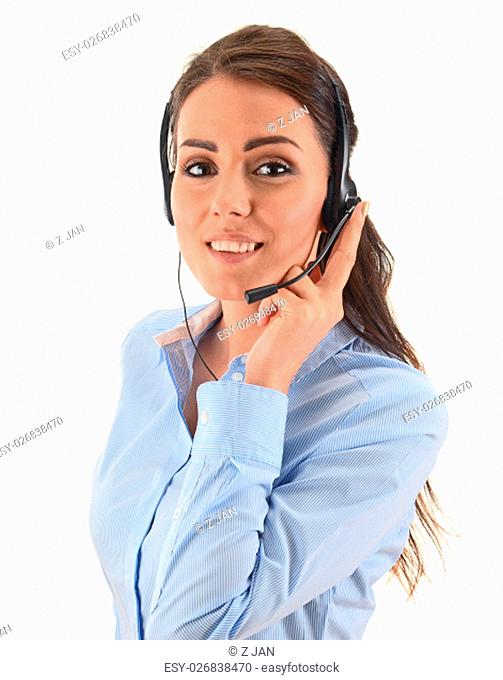 Call center operator. Customer support. Helpdesk