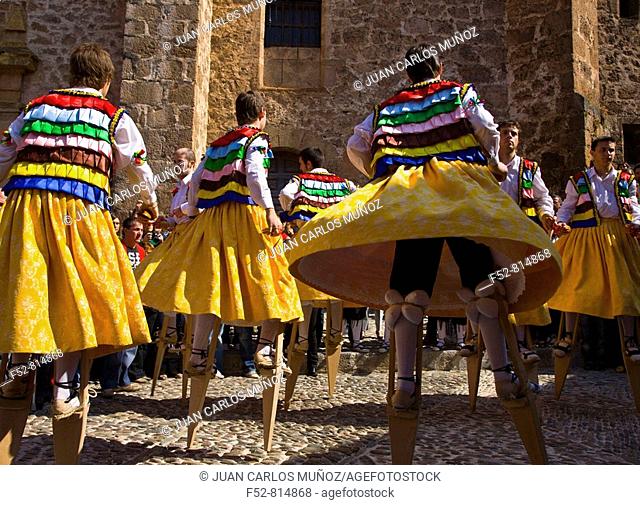'Danza de los Zancos' folk dance, Anguiano. La Rioja, Spain