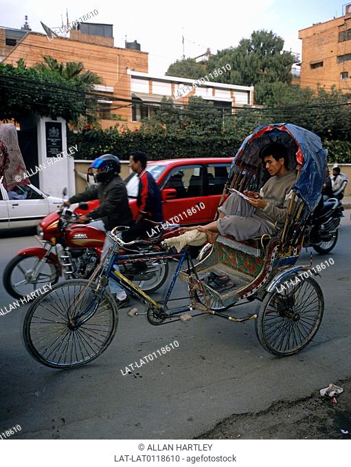 Rickshaws are an excellent and cheap means of transport on the streets of Kathmandu